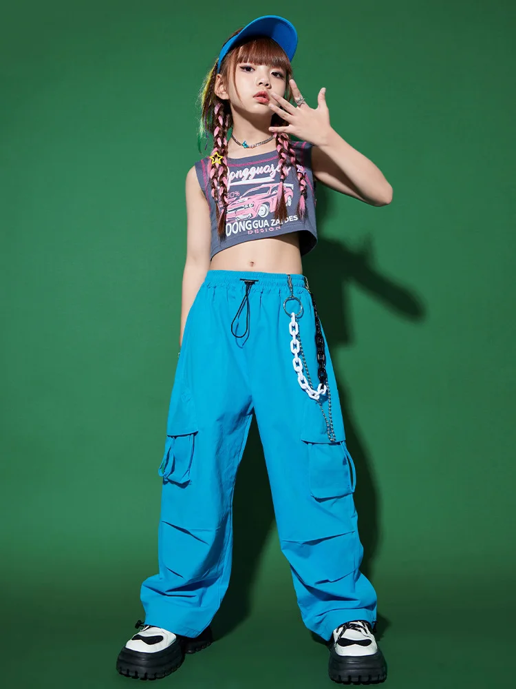 Girls Modern Dance Clothes Jazz Dance Crop Tops Loose Pants Kids Hip Hop Practice Performance Clothing Kpop Stage Outfit BL12437
Girls Modern Dance Clothes Jazz Dance Crop Tops Loose Pants Kids Hip Hop Practice Performance Clothing Kpop Stage Outfit BL12437