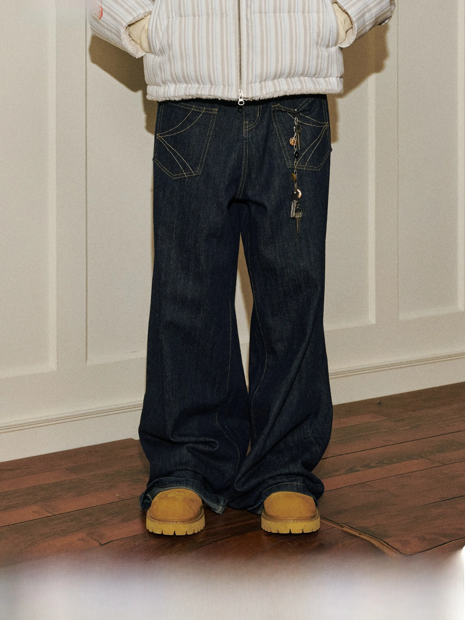 Yellow Chunjiang Reverse Direction Original Jeans Baggy Straight Leg Pants Patch ket Casual Comfortable Cotton Jeans
Yellow Chunjiang Reverse Direction Original Jeans Baggy Straight Leg Pants Patch ket Casual Comfortable Cotton Jeans