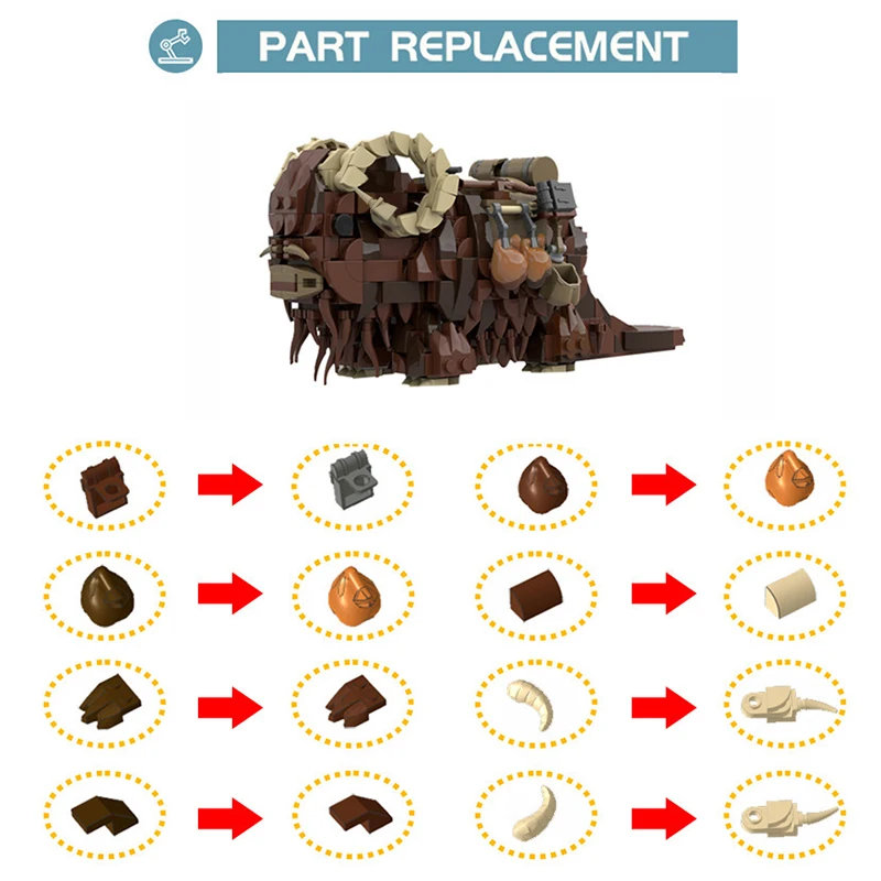 691 Bricks Banza MOC Building Blocks, Sci-Fi Movie Themed Tatooine Model, Construction Toy for Adults & Kids Gift
691 Bricks Banza MOC Building Blocks, Sci-Fi Movie Themed Tatooine Model, Construction Toy for Adults & Kids Gift