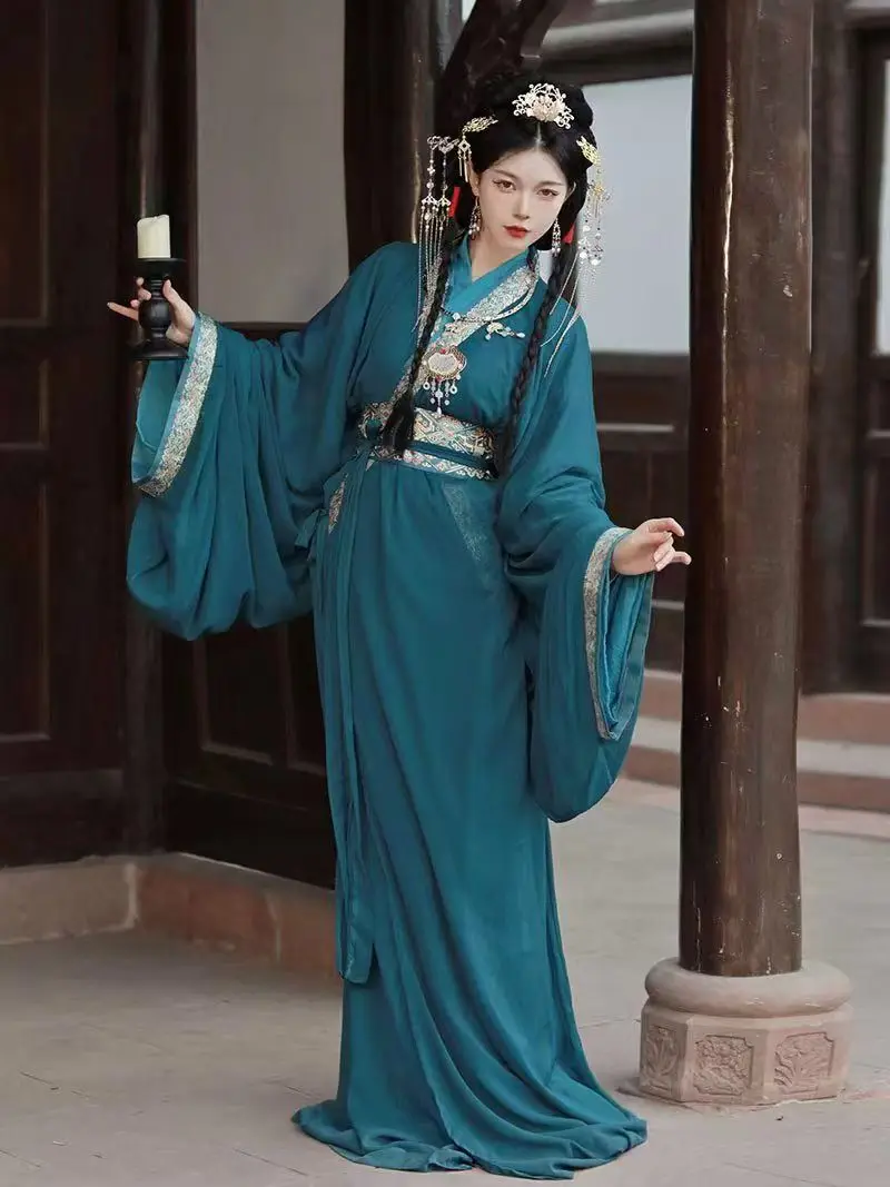 Chinese Clothes Woman Blue Red Black Long Robe Hanfu Traditional Chinese Warrior Cosplay Ladies Costume
Chinese Clothes Woman Blue Red Black Long Robe Hanfu Traditional Chinese Warrior Cosplay Ladies Costume