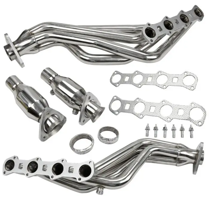 Stainless Exhaust Header for 1999-2003 Ford F150 & Heritage Pickup V8 5.4L Long Tube Header Exhaust Manifold O2 Sensor
Stainless Exhaust Header for 1999-2003 Ford F150 & Heritage Pickup V8 5.4L Long Tube Header Exhaust Manifold O2 Sensor