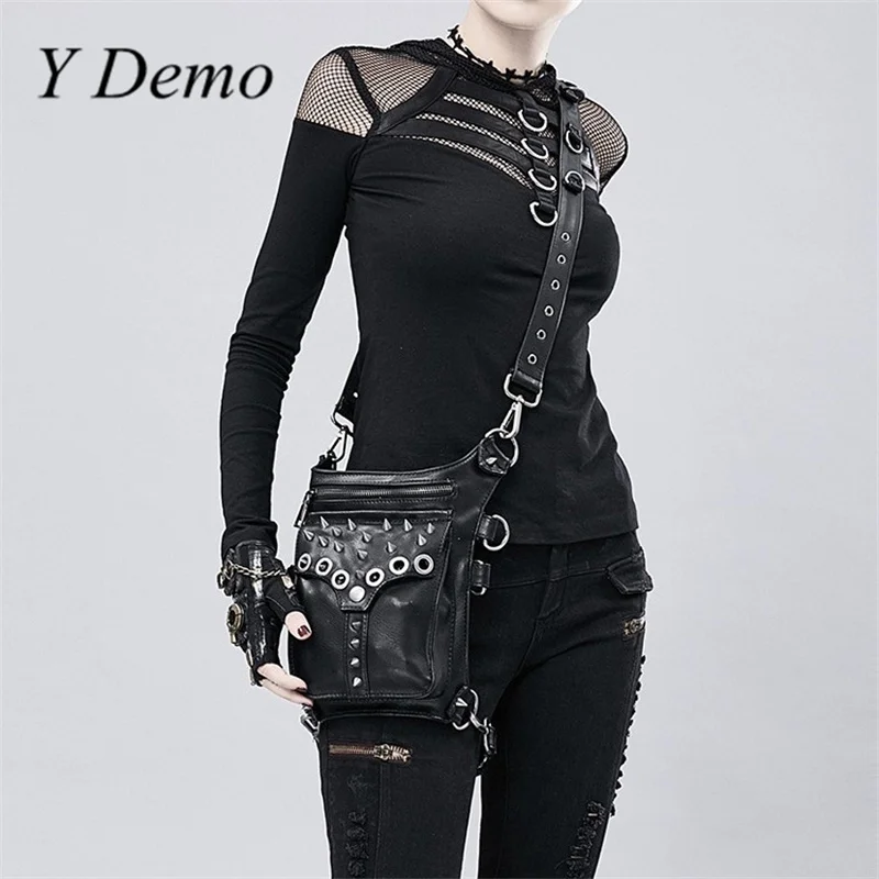 Y Demo Punk Rivets Strap Belt Waist Bag Casual Rock Pu Leather Outdoor One Shoulder Messenger Bag Female
Y Demo Punk Rivets Strap Belt Waist Bag Casual Rock Pu Leather Outdoor One Shoulder Messenger Bag Female