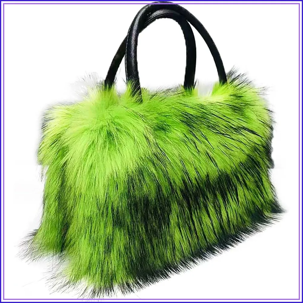 Women's Shoulder Faux Fur Tote Bag Fluffy Satchel Handbag
Women's Shoulder Faux Fur Tote Bag Fluffy Satchel Handbag