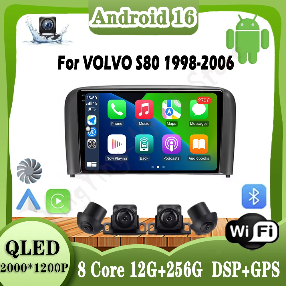 9" Android 16 4G DSP Car Radio For VOLVO S80 1998-2006 Multimedia Video Auto Player Wireless Carplay QLED Navigation GPS WIFI
9" Android 16 4G DSP Car Radio For VOLVO S80 1998-2006 Multimedia Video Auto Player Wireless Carplay QLED Navigation GPS WIFI