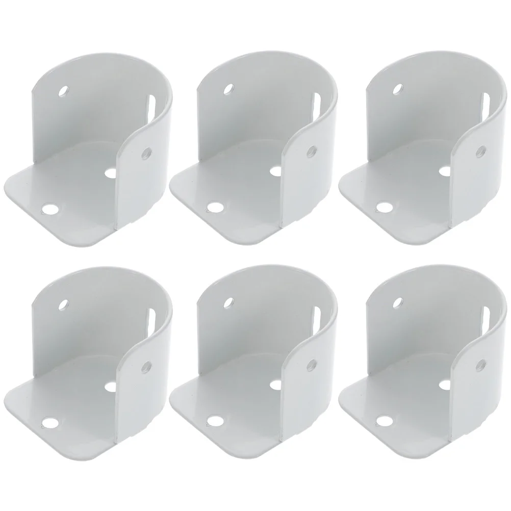 6 Pcs White Iron Flange Seat Closet Bar Bracket Pole Holder for Easy Install Use in Closet Bathroom Window Laundry
6 Pcs White Iron Flange Seat Closet Bar Bracket Pole Holder for Easy Install Use in Closet Bathroom Window Laundry