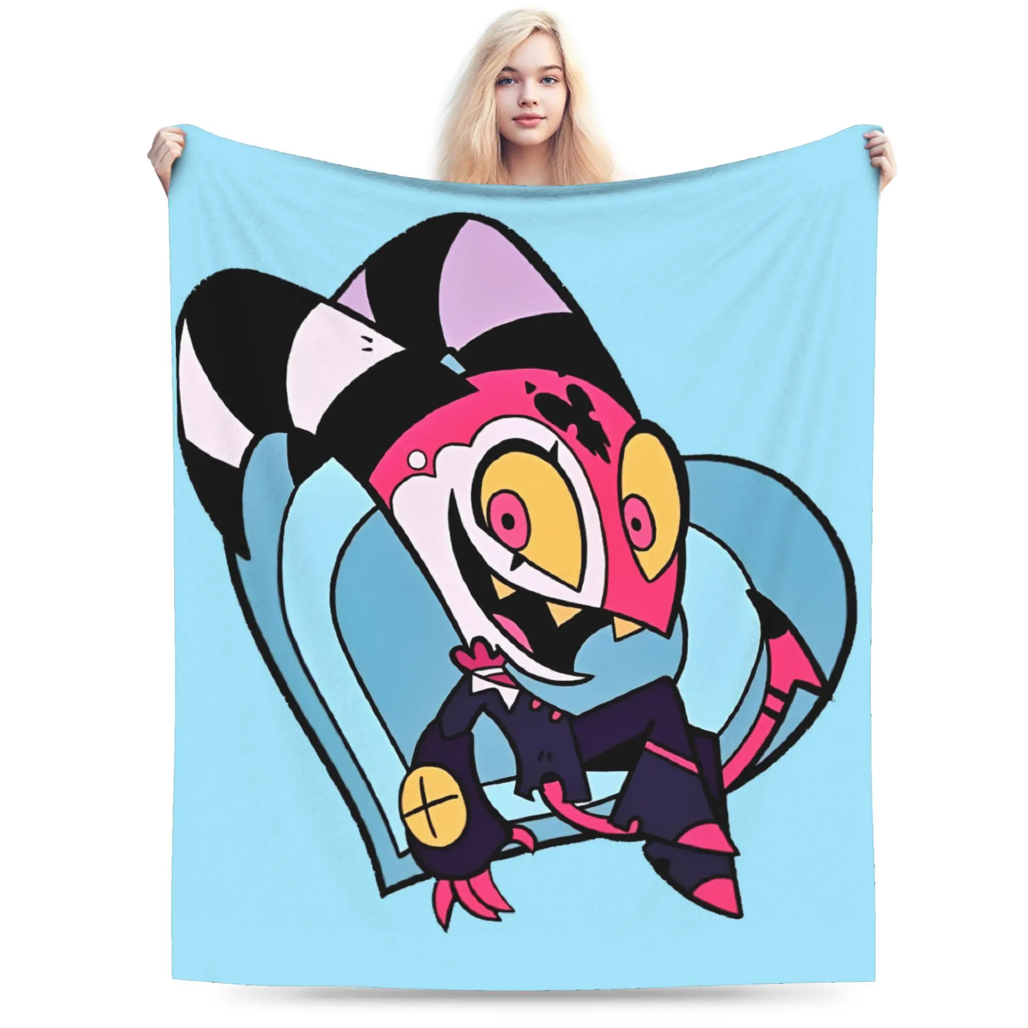 Cartoon Helluva-Boss Blitzo Blanket Flannel Print Multifunction Lightweight Thin Throw Blanket for Bed Bedroom Bedding Throws
Cartoon Helluva-Boss Blitzo Blanket Flannel Print Multifunction Lightweight Thin Throw Blanket for Bed Bedroom Bedding Throws