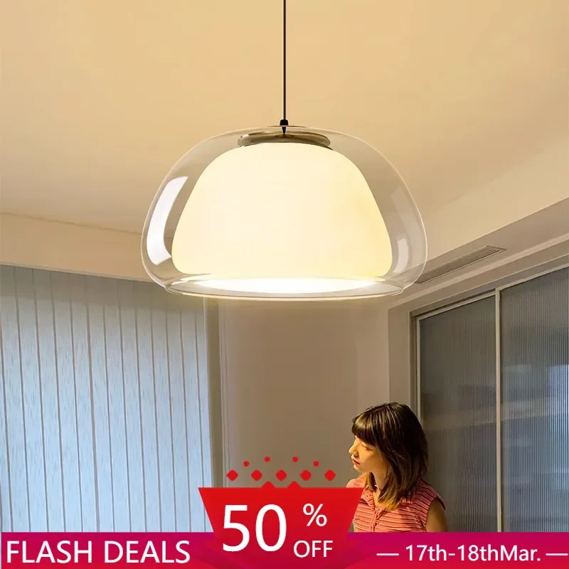 Danish Jelly Pendant lamp Minimalist Lustre Glass Hanging Lamps Luxury design lamp LED Home Living Room Bedroom bedside lamp
Danish Jelly Pendant lamp Minimalist Lustre Glass Hanging Lamps Luxury design lamp LED Home Living Room Bedroom bedside lamp