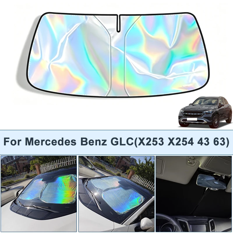 Foldable Front Windshield Sun Shade For Benz GLC X253 X254 43 63 UV Reflective Sun Protection Cover Car Interior Accessories
Foldable Front Windshield Sun Shade For Benz GLC X253 X254 43 63 UV Reflective Sun Protection Cover Car Interior Accessories