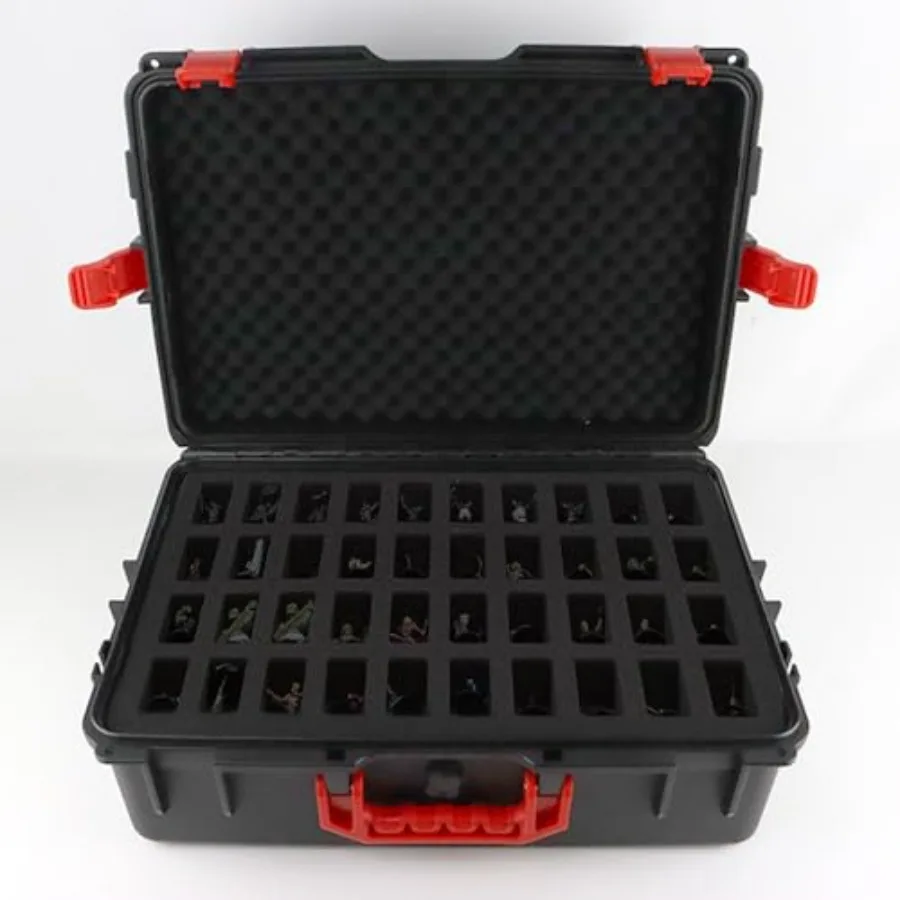 Miniature Figurine Storage Case with 120 Slots, Hard Shell, Design with Customizable Foam Layer for Miniature Figures, Compatib
Miniature Figurine Storage Case with 120 Slots, Hard Shell, Design with Customizable Foam Layer for Miniature Figures, Compatib