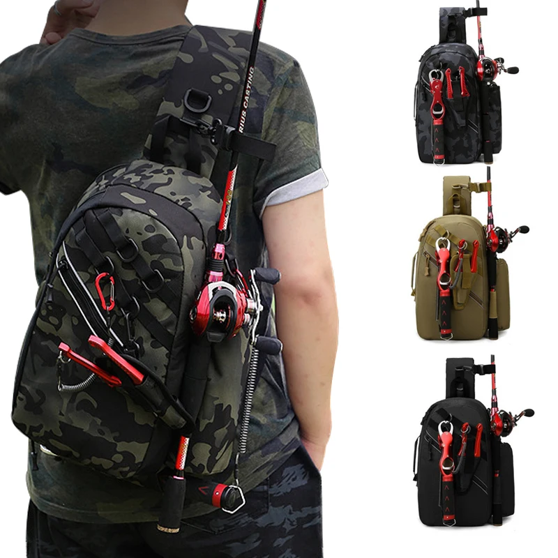 Fishing Tackle Storage Bag Waterproof Fishing Sling Backpack Multifunctional Fishing Gear Bag Fishing Accessories Organizer
Fishing Tackle Storage Bag Waterproof Fishing Sling Backpack Multifunctional Fishing Gear Bag Fishing Accessories Organizer