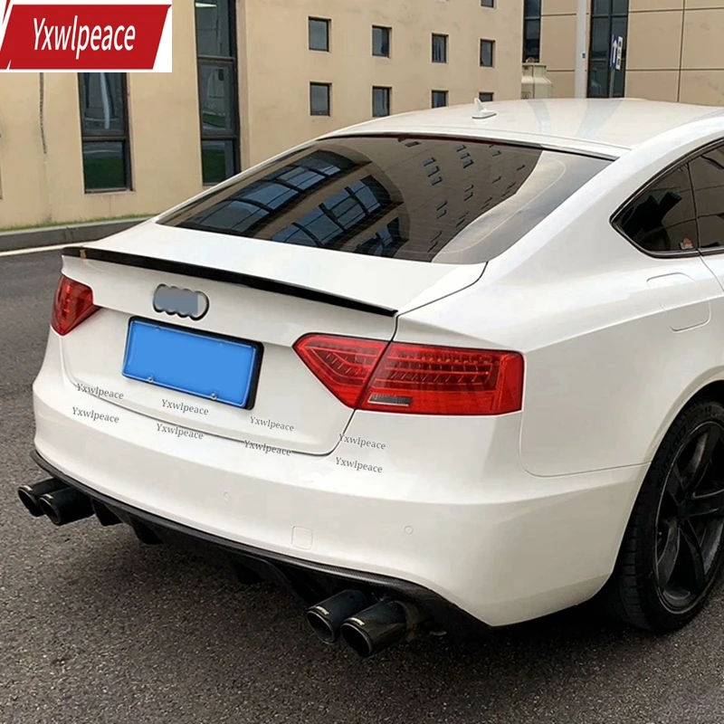 For AUDI A5 Sedan 4-Door 2009-2016 Spoiler S5 ABS Plastic Carbon Fiber Look Rear Trunk Lip Wing Body Kit Accessories
For AUDI A5 Sedan 4-Door 2009-2016 Spoiler S5 ABS Plastic Carbon Fiber Look Rear Trunk Lip Wing Body Kit Accessories