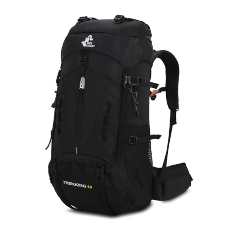 60L Hiking Camping Backpack with Rain Cover, Waterproof Large Capacity Outdoor Sport Travel Daypack Climbing Touring
60L Hiking Camping Backpack with Rain Cover, Waterproof Large Capacity Outdoor Sport Travel Daypack Climbing Touring