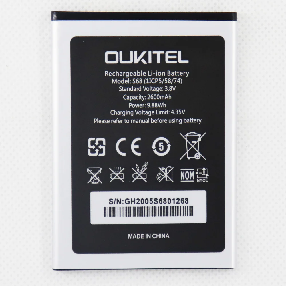 Оригинальный аккумулятор 2022 мАч для OUKITEL S68 / C16 Pro мобильный телефон, 2600 год
Оригинальный аккумулятор 2022 мАч для OUKITEL S68 / C16 Pro мобильный телефон, 2600 год