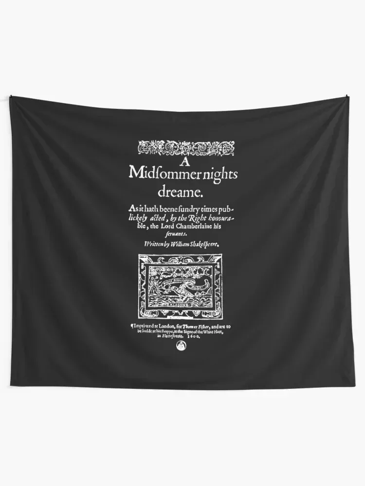 Shakespeare A Midsummer Night's Dream Frontpiece - Simple White Version Tapestry Cute Decor Wall Tapestries Tapestry
Shakespeare A Midsummer Night's Dream Frontpiece - Simple White Version Tapestry Cute Decor Wall Tapestries Tapestry