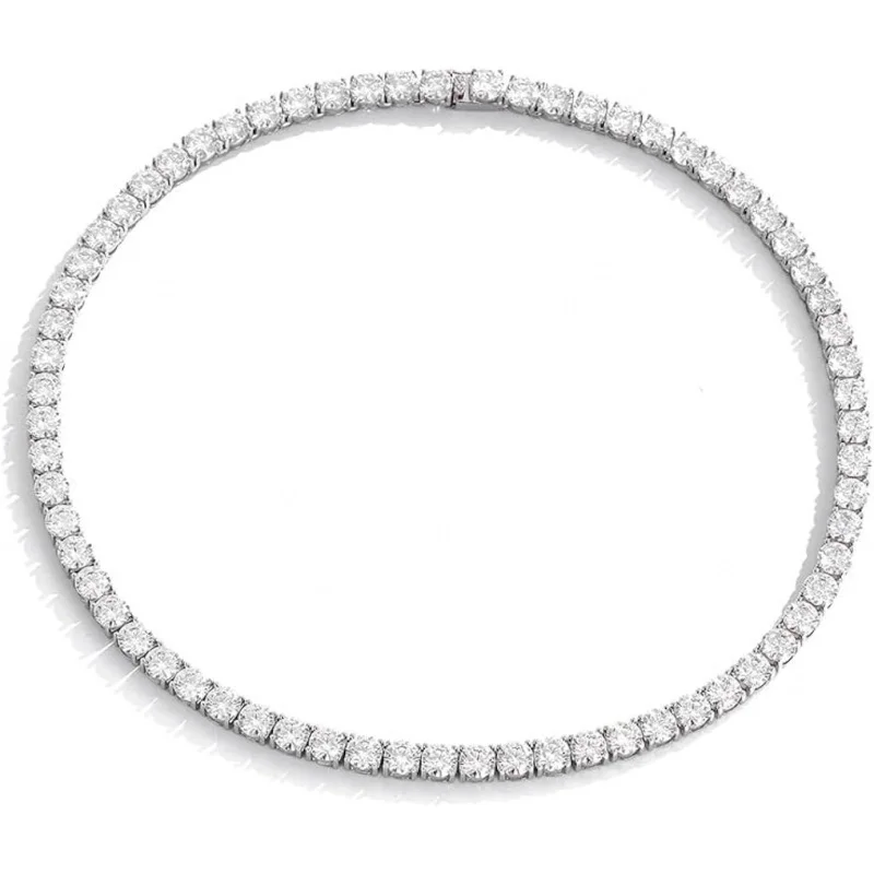 Moissanite For Men Women Main Stone 1 Carat D Color VVS1 Diamond Necklace 925Sterling Silver Tennis Chain
Moissanite For Men Women Main Stone 1 Carat D Color VVS1 Diamond Necklace 925Sterling Silver Tennis Chain