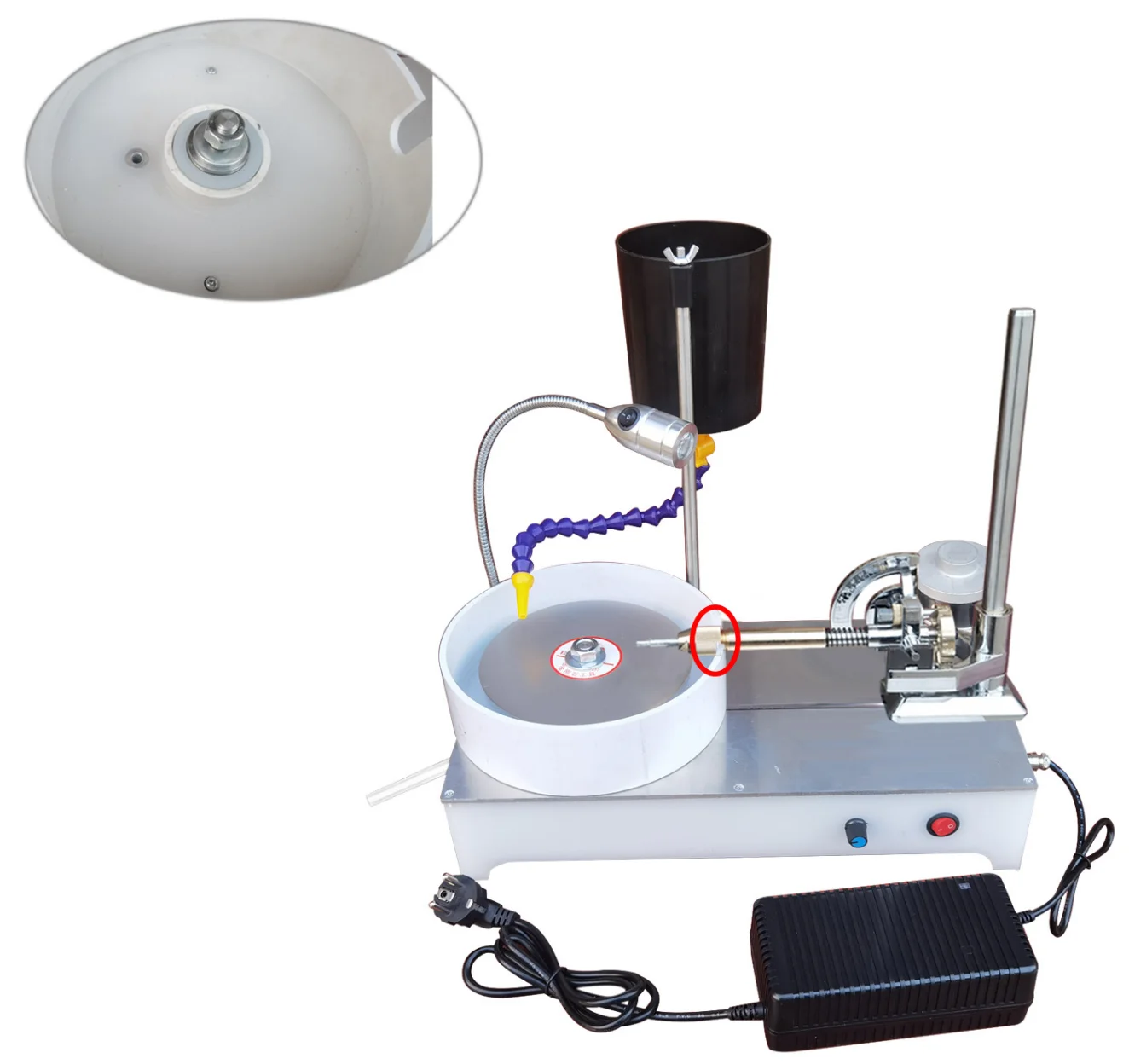 2800RPM Gemstone Grinding Faceting Machine Faceted Jewelry Polishing Machine Polisher Flat Grinder Lapidary Machine 120W
2800RPM Gemstone Grinding Faceting Machine Faceted Jewelry Polishing Machine Polisher Flat Grinder Lapidary Machine 120W
