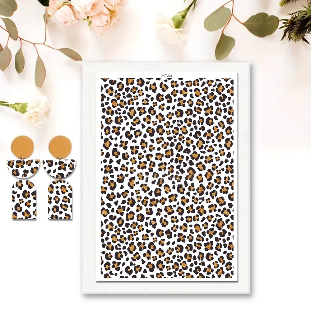 Leopard Print Pattern Polymer Clay Watercolor Transfer Paper Pottery Earrings Jewelry Soluble Disposable Sticker Tools
Leopard Print Pattern Polymer Clay Watercolor Transfer Paper Pottery Earrings Jewelry Soluble Disposable Sticker Tools