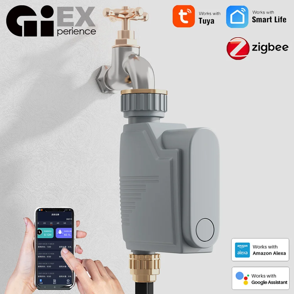 ZIGBEE 3.0 Garden WIFI Watering Timer Smart Life Sprinkler Irrigation System Built-in Water Flow Meter Water Controller TUYA
ZIGBEE 3.0 Garden WIFI Watering Timer Smart Life Sprinkler Irrigation System Built-in Water Flow Meter Water Controller TUYA