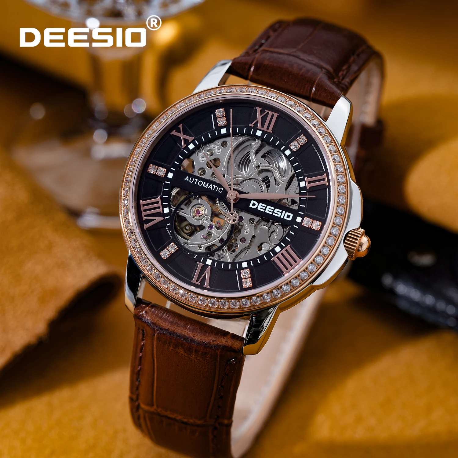 Deesio Automatic Mechanical Watch for Men 316L Stainless Steel Case Water 50M Butterfly Clasp Business Wristwatch Gift for Men
Deesio Automatic Mechanical Watch for Men 316L Stainless Steel Case Water 50M Butterfly Clasp Business Wristwatch Gift for Men