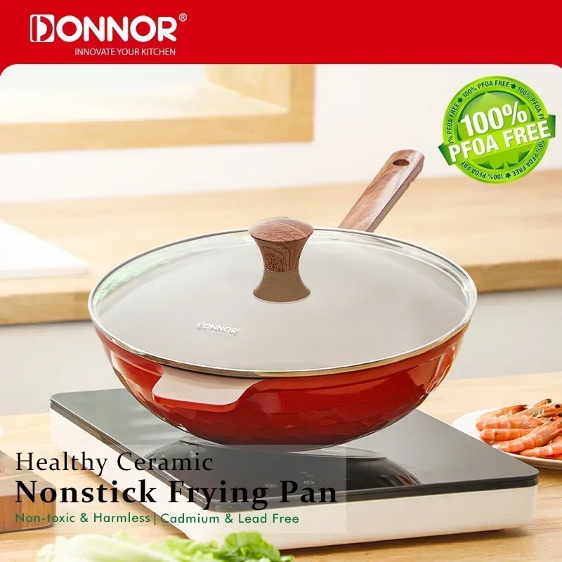 32cm Use for Gas and Induction Cooker Non-Stick Woks Ceramic Glaze with Lid Anti Scald Handle Omelette Pan Woks Steak Pancake
32cm Use for Gas and Induction Cooker Non-Stick Woks Ceramic Glaze with Lid Anti Scald Handle Omelette Pan Woks Steak Pancake