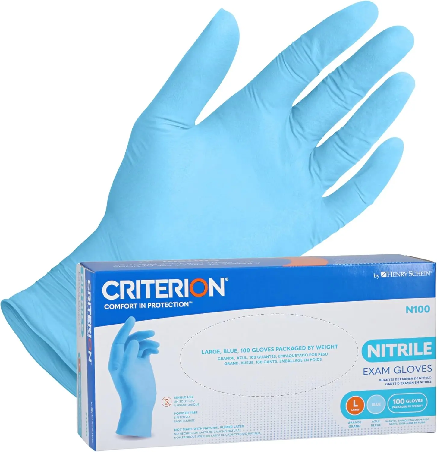 Powder-Free Nitrile Exam Gloves Blue 3.54 Mil Box of 100
Powder-Free Nitrile Exam Gloves Blue 3.54 Mil Box of 100