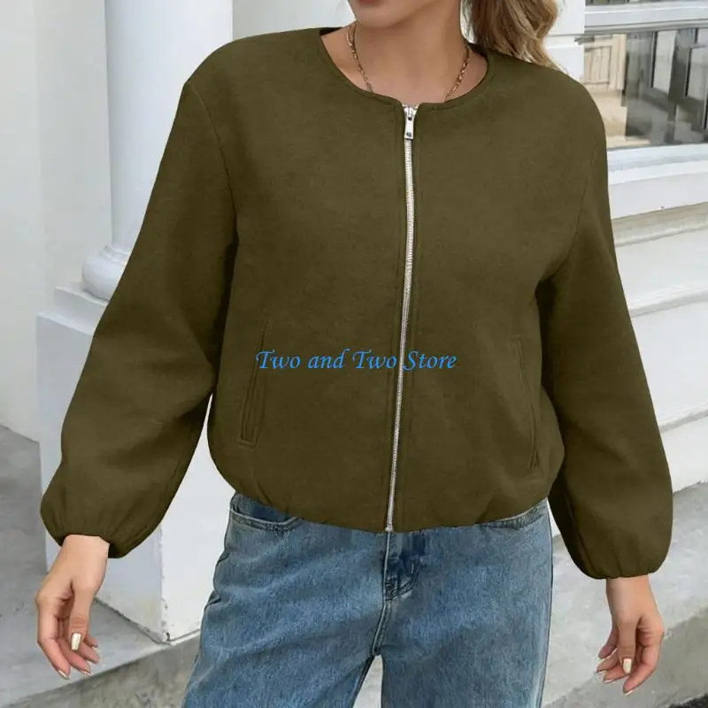 HX6F Womens Cropped Bomber Casual Zip Up Jackets Trendy Outwear Coats with Welt Pockets
HX6F Womens Cropped Bomber Casual Zip Up Jackets Trendy Outwear Coats with Welt Pockets