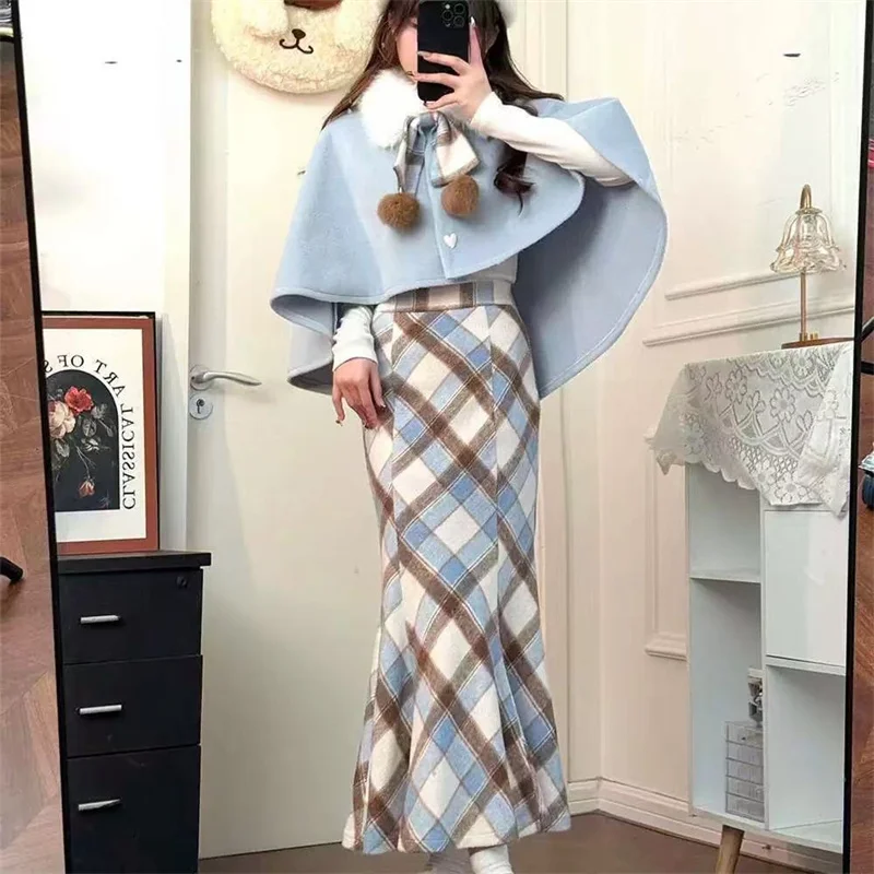 Женская накидка-шаль в стиле Qianjin, осенне-зимняя утягивающая клетчатая юбка с рыбьим хвостом, уникальная и супер красивая темпераментная
Женская накидка-шаль в стиле Qianjin, осенне-зимняя утягивающая клетчатая юбка с рыбьим хвостом, уникальная и супер красивая темпераментная