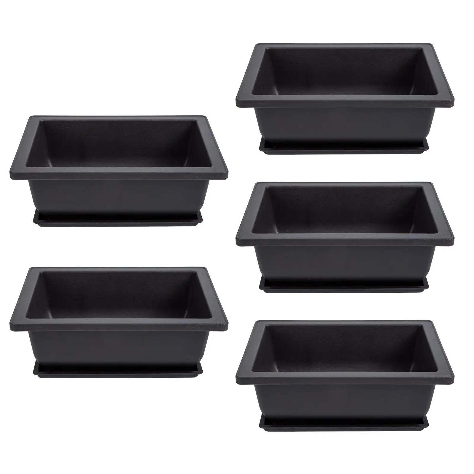 5 Sets Deep Brown Small Potted Tray Planter Plastic Material Drainage Hole Flower Pot Gardening Gift Household
5 Sets Deep Brown Small Potted Tray Planter Plastic Material Drainage Hole Flower Pot Gardening Gift Household