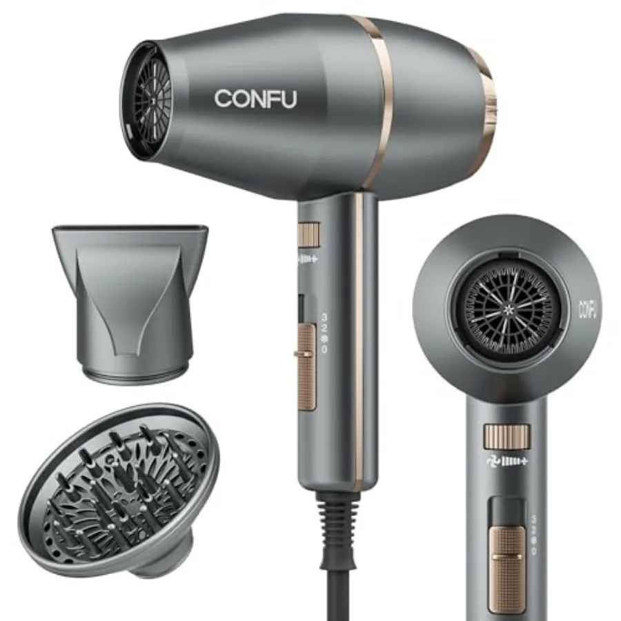 Blow Dryer Professional Hairdryer - 1875 Watt Powerful Blowdryer Fast Drying for Women and Men - Salon Ionic Hair Dryer with Di
Blow Dryer Professional Hairdryer - 1875 Watt Powerful Blowdryer Fast Drying for Women and Men - Salon Ionic Hair Dryer with Di