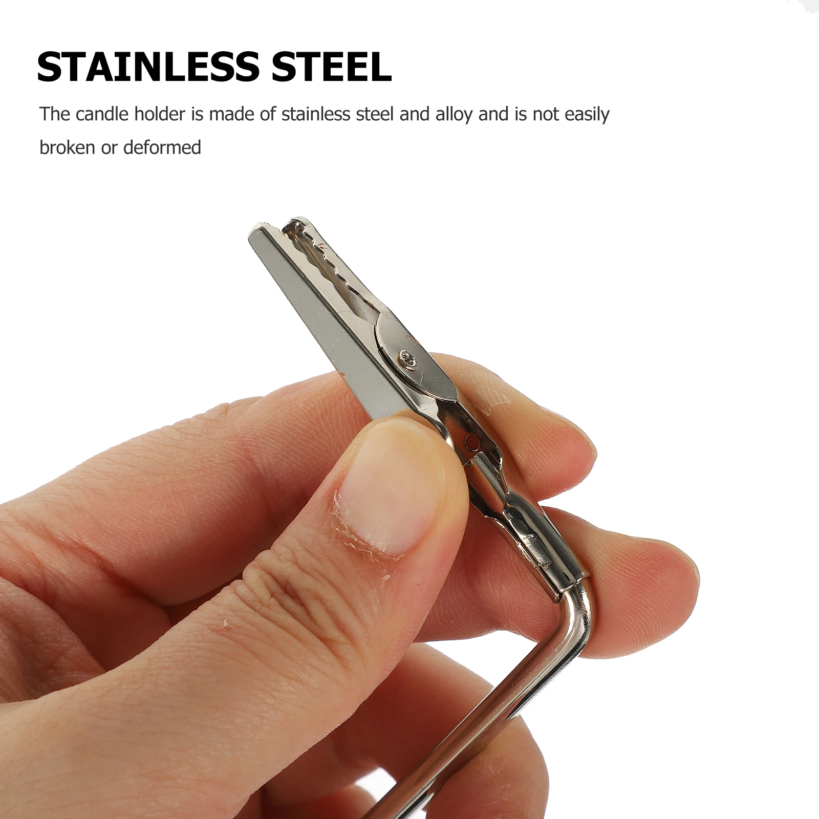 Stainless Steel Incense Stick Clip Holder Metal Alloy Strong Small Desktop Memo Photo Clip Multi Purpose for Home Office
Stainless Steel Incense Stick Clip Holder Metal Alloy Strong Small Desktop Memo Photo Clip Multi Purpose for Home Office