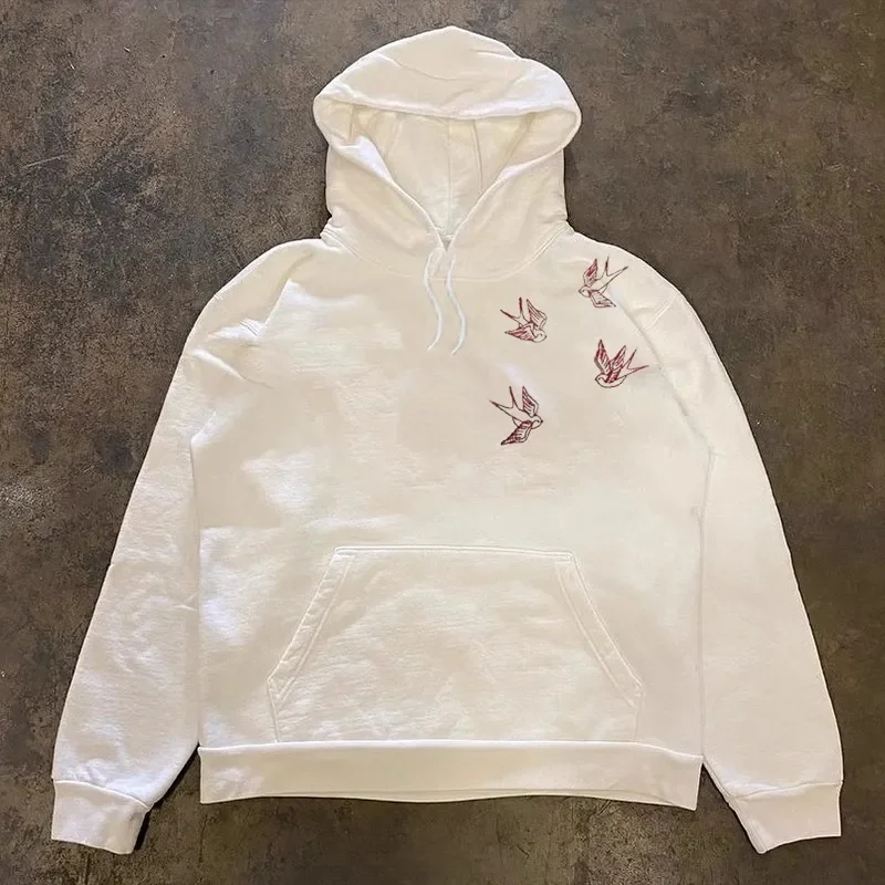 Early autumn American fashion brand oversize loose hand-painted bird casual hoodie couple hundred matching men and women's tops
Early autumn American fashion brand oversize loose hand-painted bird casual hoodie couple hundred matching men and women's tops