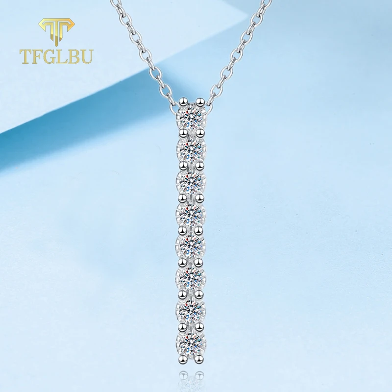 TFGLBU Trendy Sparking 2mm Brilliant Cut S925 Sterling Silver Moissanite Necklace for Women D VVS1 Diamond GRA Charm Jewelry
TFGLBU Trendy Sparking 2mm Brilliant Cut S925 Sterling Silver Moissanite Necklace for Women D VVS1 Diamond GRA Charm Jewelry