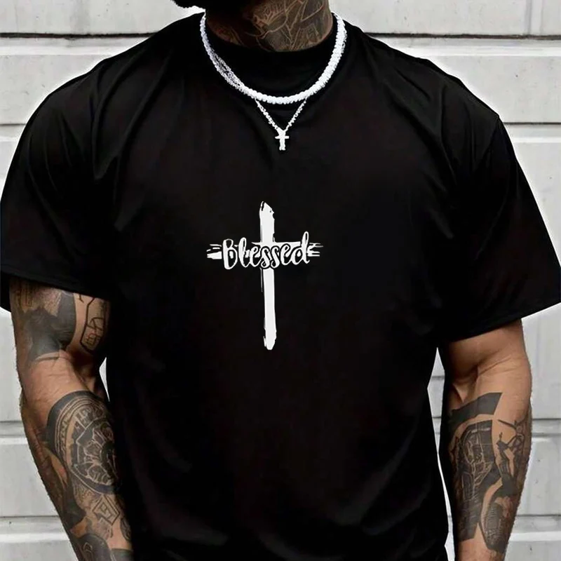 New T-Shirt Motorcycle Blessed Cross Print Adventure Casual Round Neck Top Tee Printed Tshirt 2026
New T-Shirt Motorcycle Blessed Cross Print Adventure Casual Round Neck Top Tee Printed Tshirt 2026