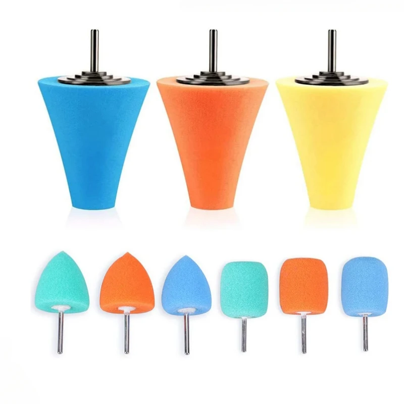 9 PCS Polishing Cone Sponge Buffing Car Wheel Hub Care for Automotive Metal Polish Buffing Polishing Ball for Aluminum and Stain
9 PCS Polishing Cone Sponge Buffing Car Wheel Hub Care for Automotive Metal Polish Buffing Polishing Ball for Aluminum and Stain