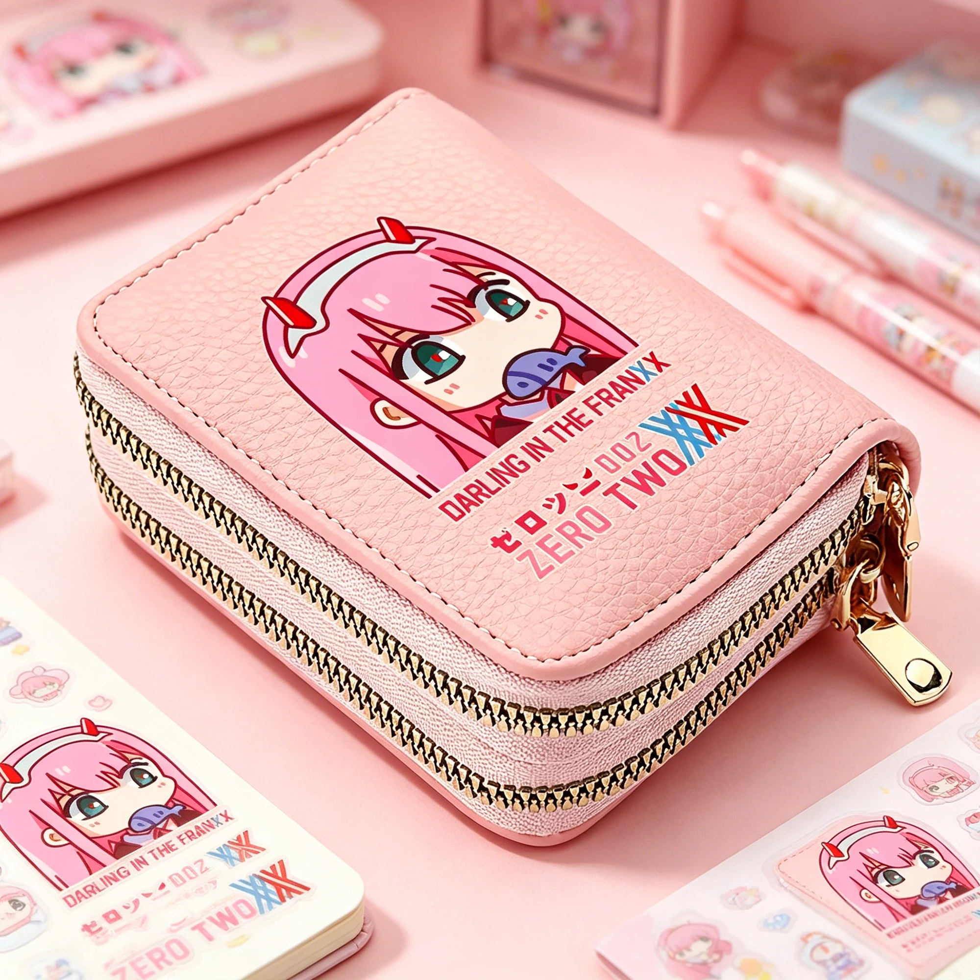 Anime Darling In The FranXX Girls Double Zipper Short Wallet Cute Cartoon Card Holder Coin Purse Cash Clutch Bag Money Pocket
Anime Darling In The FranXX Girls Double Zipper Short Wallet Cute Cartoon Card Holder Coin Purse Cash Clutch Bag Money Pocket