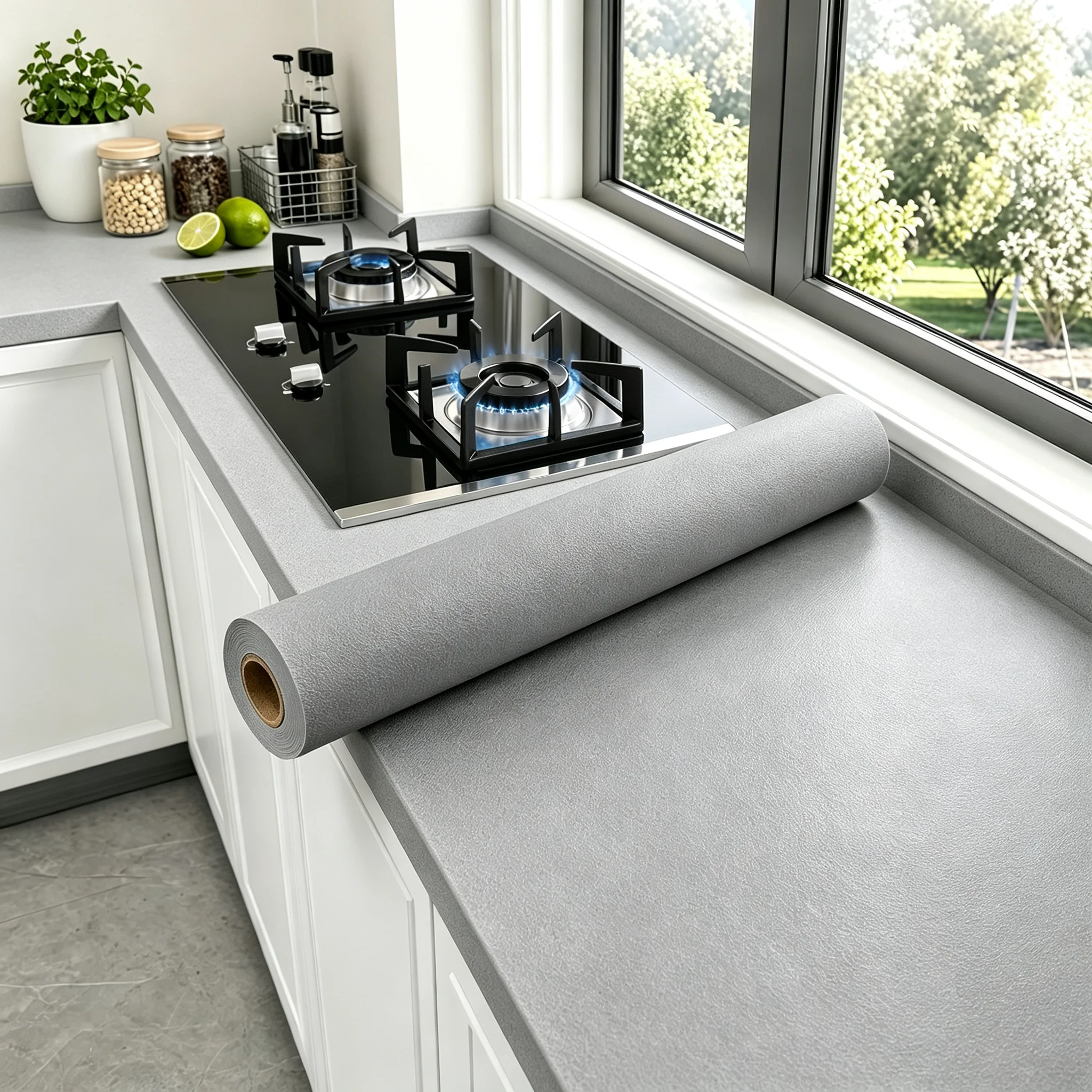 Grey Matt Self-Adhesive Film Sticker for DIY Furniture Kitchen Cupboards Tables Wall Renovation Thickened Protection Wallpaper
Grey Matt Self-Adhesive Film Sticker for DIY Furniture Kitchen Cupboards Tables Wall Renovation Thickened Protection Wallpaper