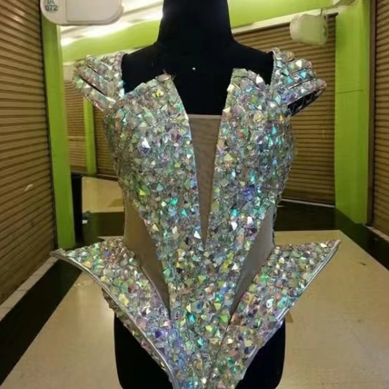 Show Girl Outfit Sparkly Rhinestone Sexy Bodysuit Singer Dancer Stage Costume Drag Queen Clothes Party Rave Outfit Dj Ds Cryst
Show Girl Outfit Sparkly Rhinestone Sexy Bodysuit Singer Dancer Stage Costume Drag Queen Clothes Party Rave Outfit Dj Ds Cryst