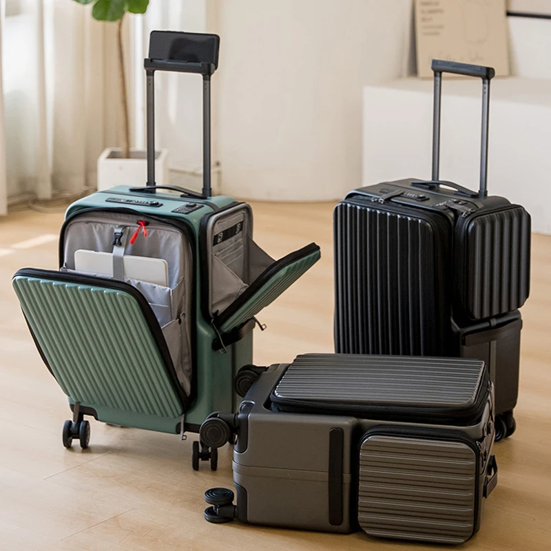 20'' Cabin Suitcase Boarding Box Double Opening Aluminium Frame Luggage Laptop Layer Documents Layer Double TSA Lock USB Port
20'' Cabin Suitcase Boarding Box Double Opening Aluminium Frame Luggage Laptop Layer Documents Layer Double TSA Lock USB Port