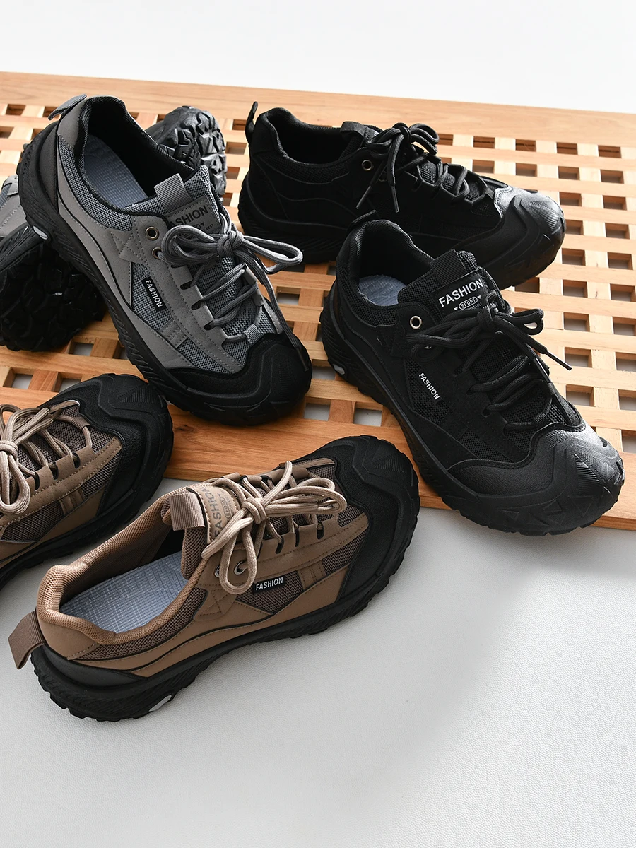 Lightweight Breathable Men's Outdoor Hiking Shoes Comfortable Slip-On Casual Sports Shoes Anti-Slip Rubber Sole Spring Season
Lightweight Breathable Men's Outdoor Hiking Shoes Comfortable Slip-On Casual Sports Shoes Anti-Slip Rubber Sole Spring Season