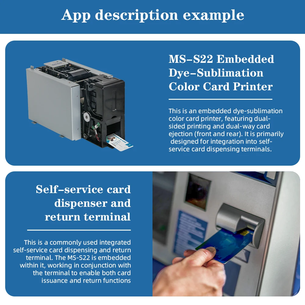 MASUNG Advanced MS-S22 OEM/ODM ID Printer | Customized Hardware & Software for Your Unique Self-Service System
MASUNG Advanced MS-S22 OEM/ODM ID Printer | Customized Hardware & Software for Your Unique Self-Service System