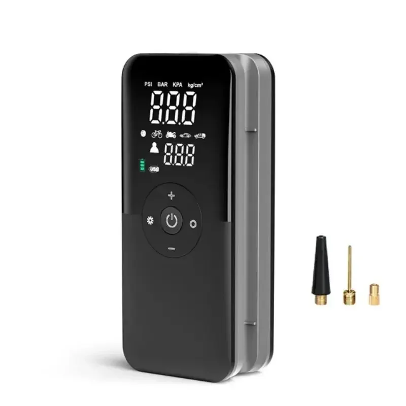 5200mAh Battery 150PSI Cordless Automatic with Power bank function Wireless Car Air Compressor Electric Tire Inflators
5200mAh Battery 150PSI Cordless Automatic with Power bank function Wireless Car Air Compressor Electric Tire Inflators