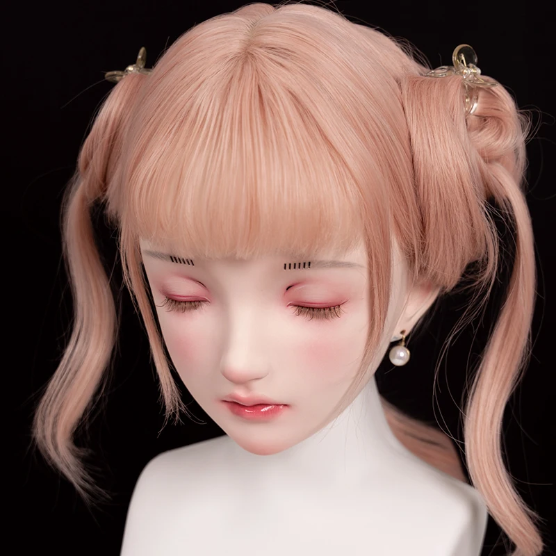 OR Female Sweet Girl Resin Half Head Kigurumi BJD Eyes Crossdress Cosplay Japanese Anime Role Lolita Mask With Eyes And Wig
OR Female Sweet Girl Resin Half Head Kigurumi BJD Eyes Crossdress Cosplay Japanese Anime Role Lolita Mask With Eyes And Wig