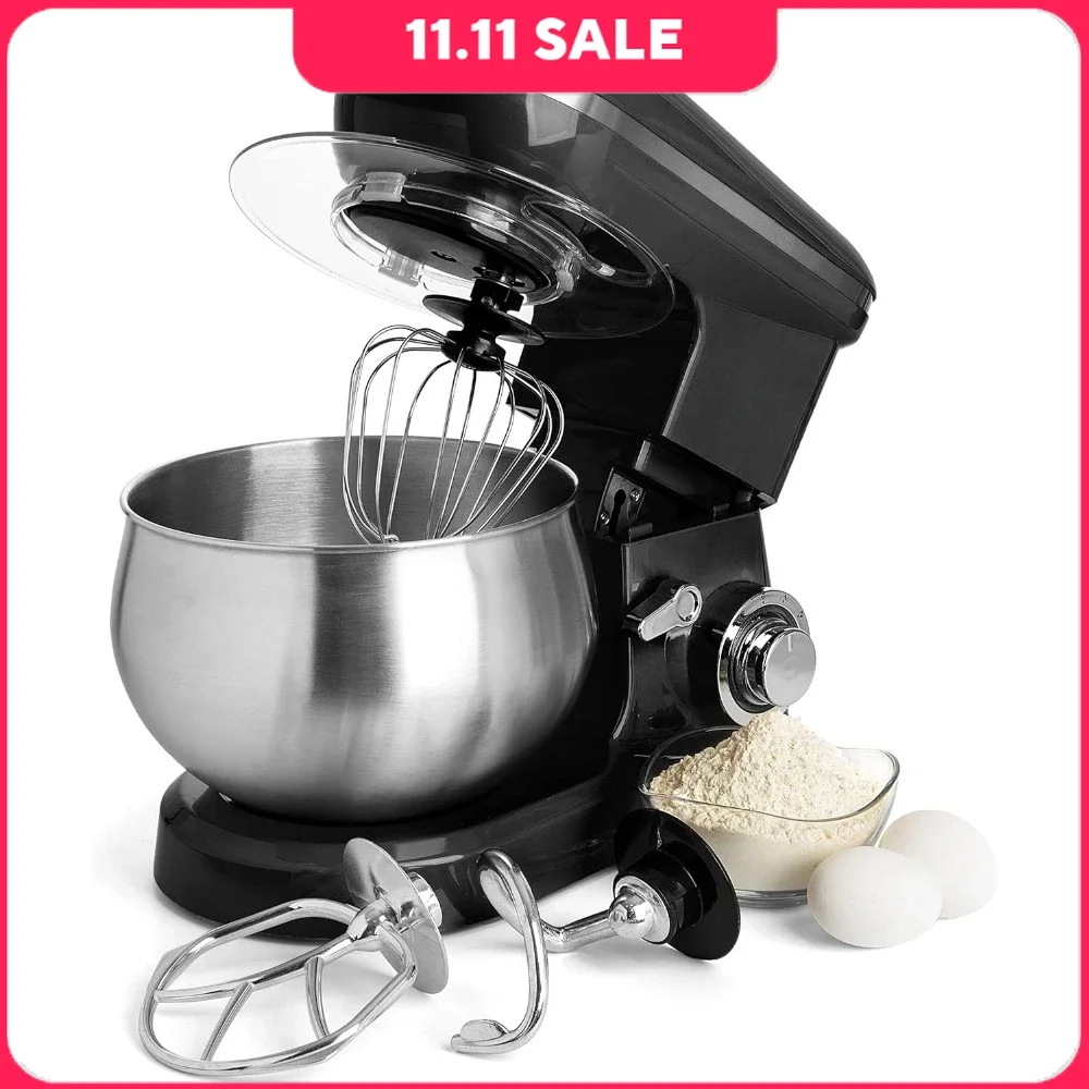 Food Mixer, 6 Speed Electric Mixer, 5.5 Quart Stainless Steel Mixing Bowl with Dough Hook, Stand Mixer
Food Mixer, 6 Speed Electric Mixer, 5.5 Quart Stainless Steel Mixing Bowl with Dough Hook, Stand Mixer