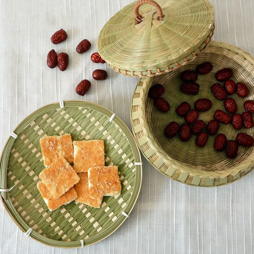 2 Pcs Bamboo Woven Baskets Dustpan Vegetable Food Storage Fruit ganizer Kitchen Living Room Restaurant Cafe Snack Holder
2 Pcs Bamboo Woven Baskets Dustpan Vegetable Food Storage Fruit ganizer Kitchen Living Room Restaurant Cafe Snack Holder