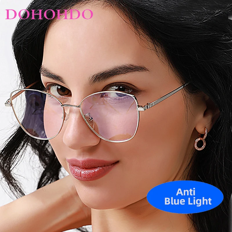 Trendy Metal Cat Eye Blue Light Blocking Glasses Women Men Luxury Designers Computer Optical Eye Protection Eyeglasses Lentes
Trendy Metal Cat Eye Blue Light Blocking Glasses Women Men Luxury Designers Computer Optical Eye Protection Eyeglasses Lentes