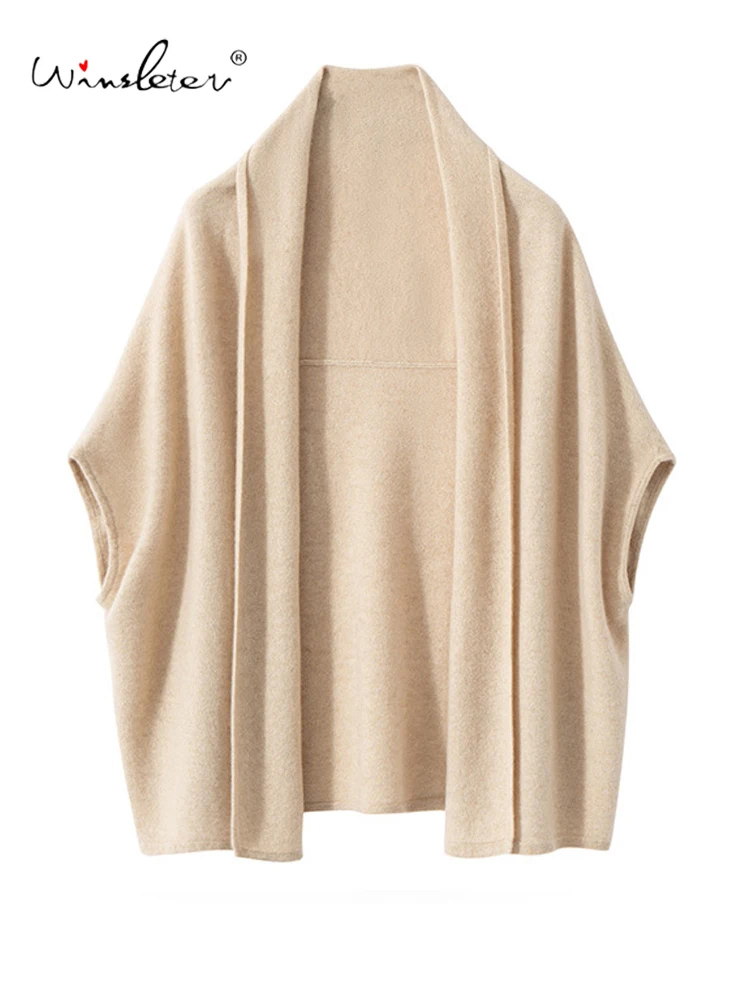 Winsleter-Women 100%Cashmere Elegant Shawl, Cardigan Outfit Solid, Versatile Warm Knit Scarves, 2025 Autumn Winter New A58712CC 
Winsleter-Women 100%Cashmere Elegant Shawl, Cardigan Outfit Solid, Versatile Warm Knit Scarves, 2025 Autumn Winter New A58712CC