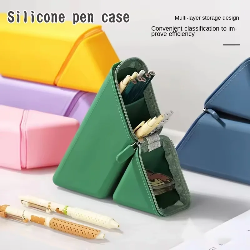 Stylish Portable Silicone Pen Holder Foldable Desktop Organizer Multi-Purpose Pencil Cup For Office School Supplies Stationery
Stylish Portable Silicone Pen Holder Foldable Desktop Organizer Multi-Purpose Pencil Cup For Office School Supplies Stationery