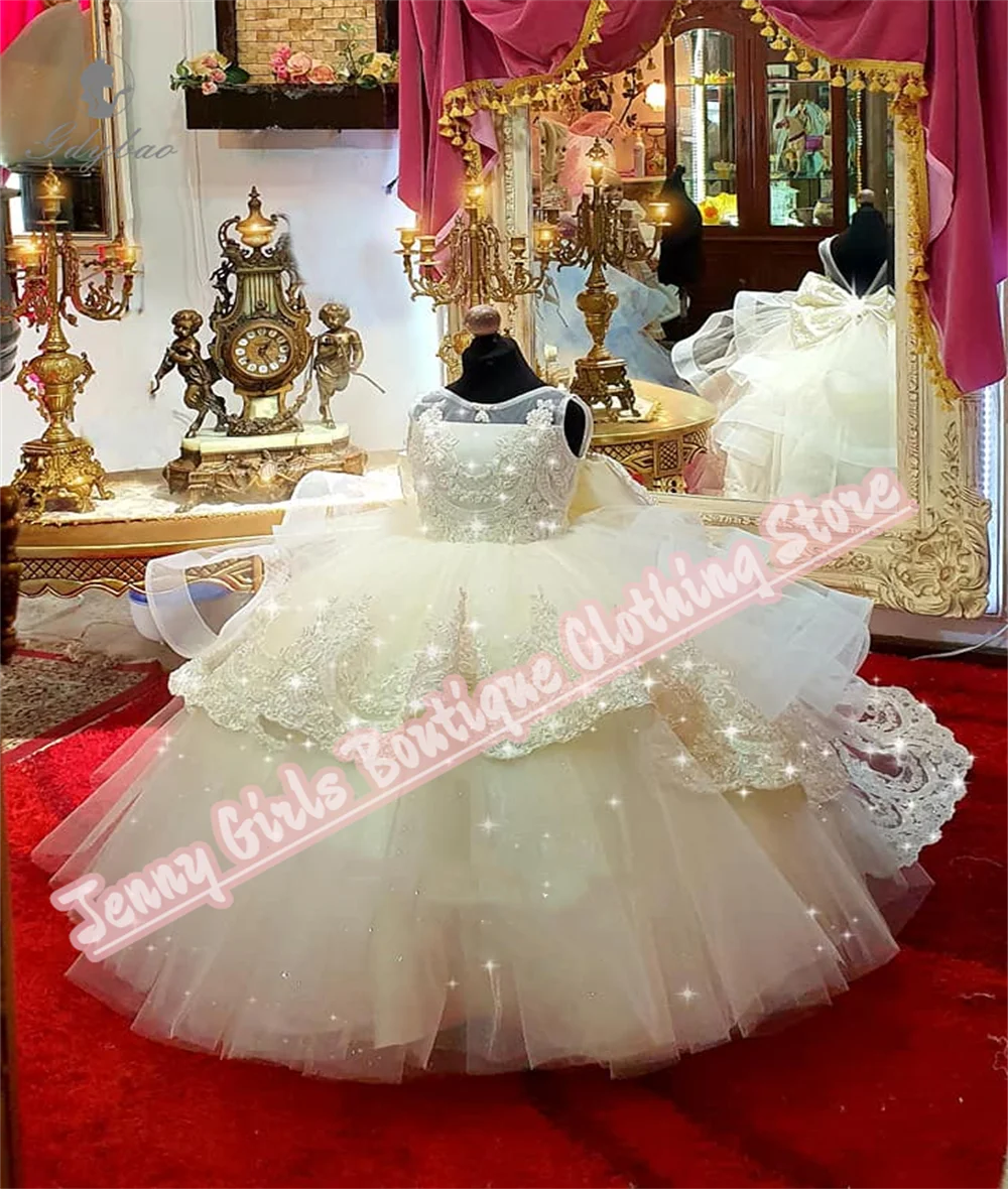 Beautiful Girls Princess Prom Dress 2025 Fluffy Bow Tiered Toddlers Beaded Lace Pageant Birthday Party Long Trailing
Beautiful Girls Princess Prom Dress 2025 Fluffy Bow Tiered Toddlers Beaded Lace Pageant Birthday Party Long Trailing