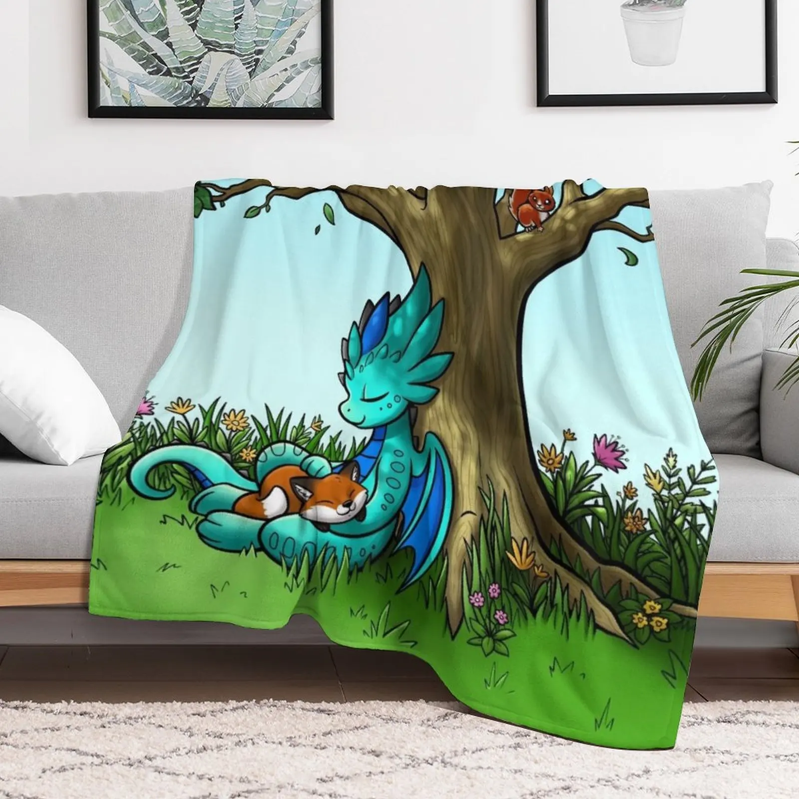 Kit & Biscuit 'Under a Tree' Throw Blanket Bed Fashionable Plaid on the sofa For Decorative Sofa Decoratives Blankets
Kit & Biscuit 'Under a Tree' Throw Blanket Bed Fashionable Plaid on the sofa For Decorative Sofa Decoratives Blankets