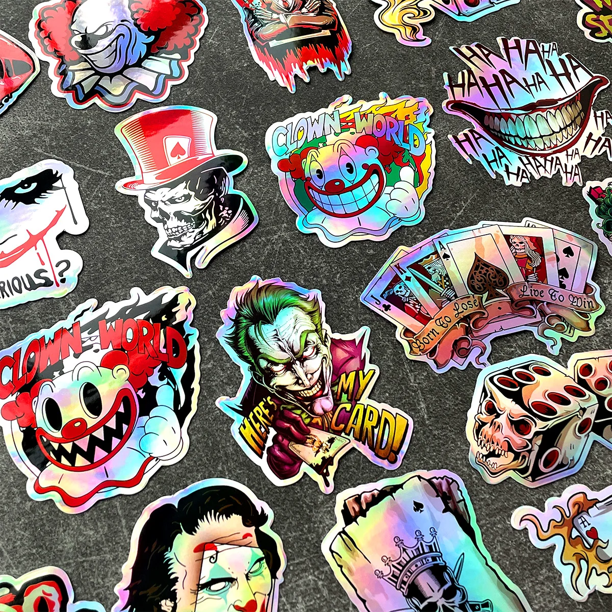 30PCS/Lot Random Laser Rainbow Motorcycle Stickers Car Bike Moto Helmet Tank Joker Graphic Accessories Decal For Yamaha Kawasaki
30PCS/Lot Random Laser Rainbow Motorcycle Stickers Car Bike Moto Helmet Tank Joker Graphic Accessories Decal For Yamaha Kawasaki